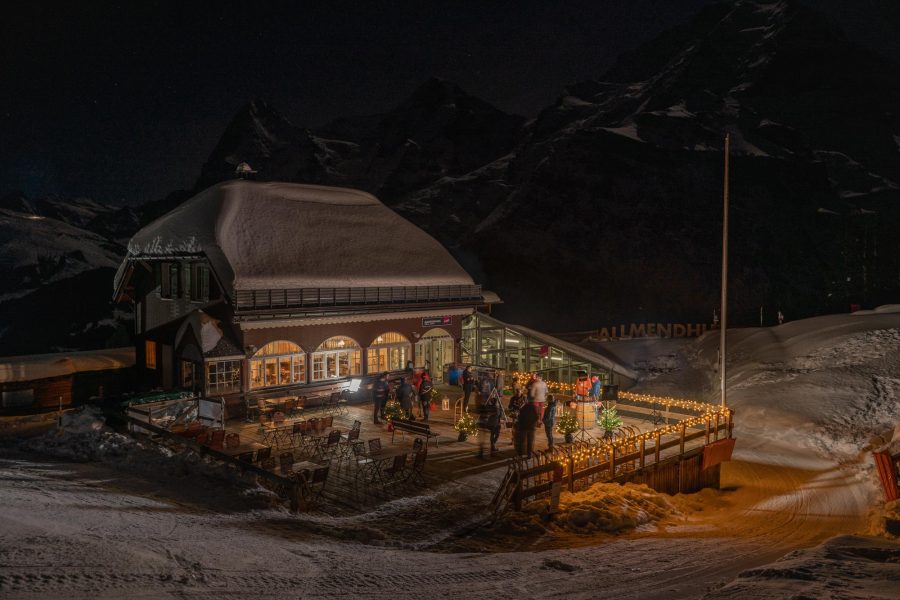 Fondue night at Allmendhubel in Mürren